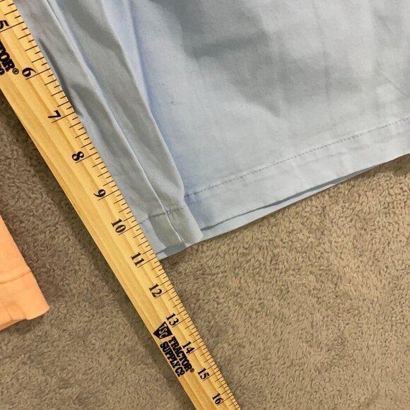 NEW Lands' End Men's 30 11" Inseam  Chino Shorts 2-Pack Orange & Soft Blue - Picture 4 of 8